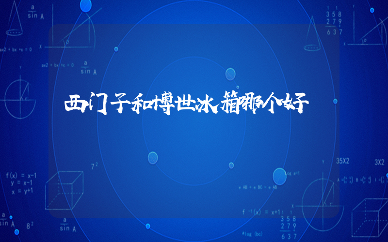 西门子和博世冰箱哪个好插图