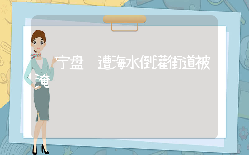 辽宁盘锦遭海水倒灌街道被淹插图