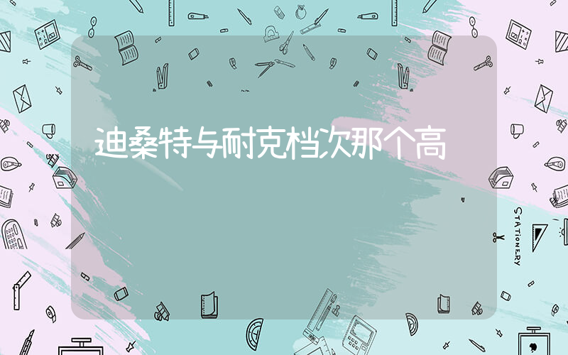 迪桑特与耐克档次那个高插图