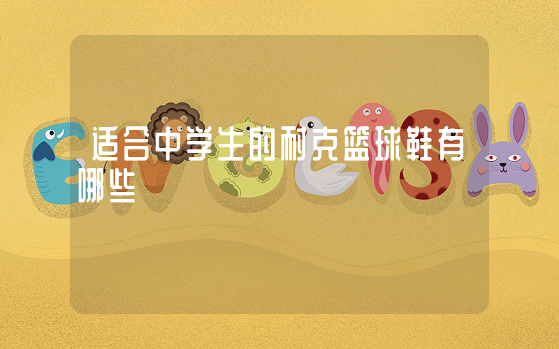 适合中学生的耐克篮球鞋有哪些插图