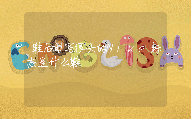 鞋后面写很大的Nike标志是什么鞋插图