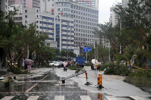 台风过境后的海南
