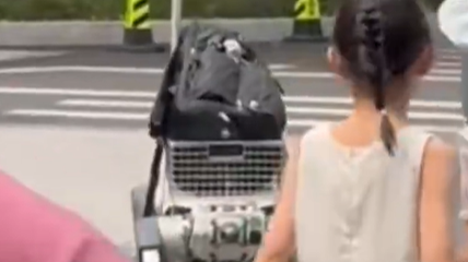 浙大开学机器狗帮新生拿行李