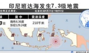 印尼北马鲁古省洪灾死亡人数升至19人