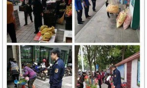 商贩占道经营 城管劝离时商贩大哭