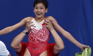 回顾全红婵奥运会跳水名场面
