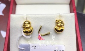 执法发现周大福足金耳饰非足金