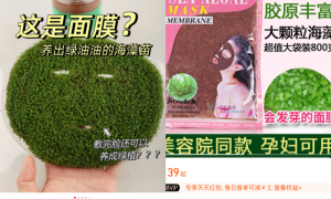 海藻颗粒面膜骗局调查：菌落大多超标