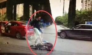 青岛男子被逆行女司机殴打：不和解