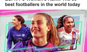 ESPN评21世纪25大女足运动员